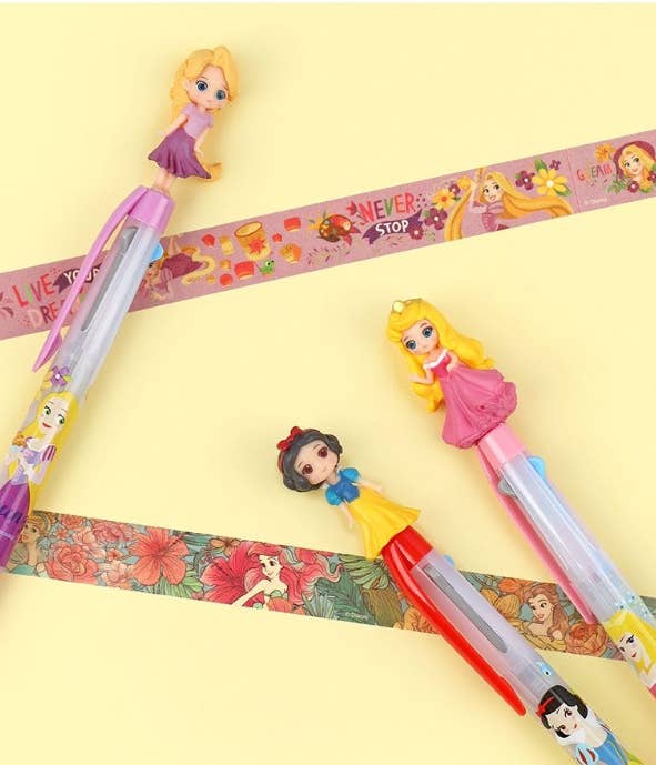 K-Wonderland – Engroshandel Pen – Disney Princess premium kuglepen med 3 farver1
