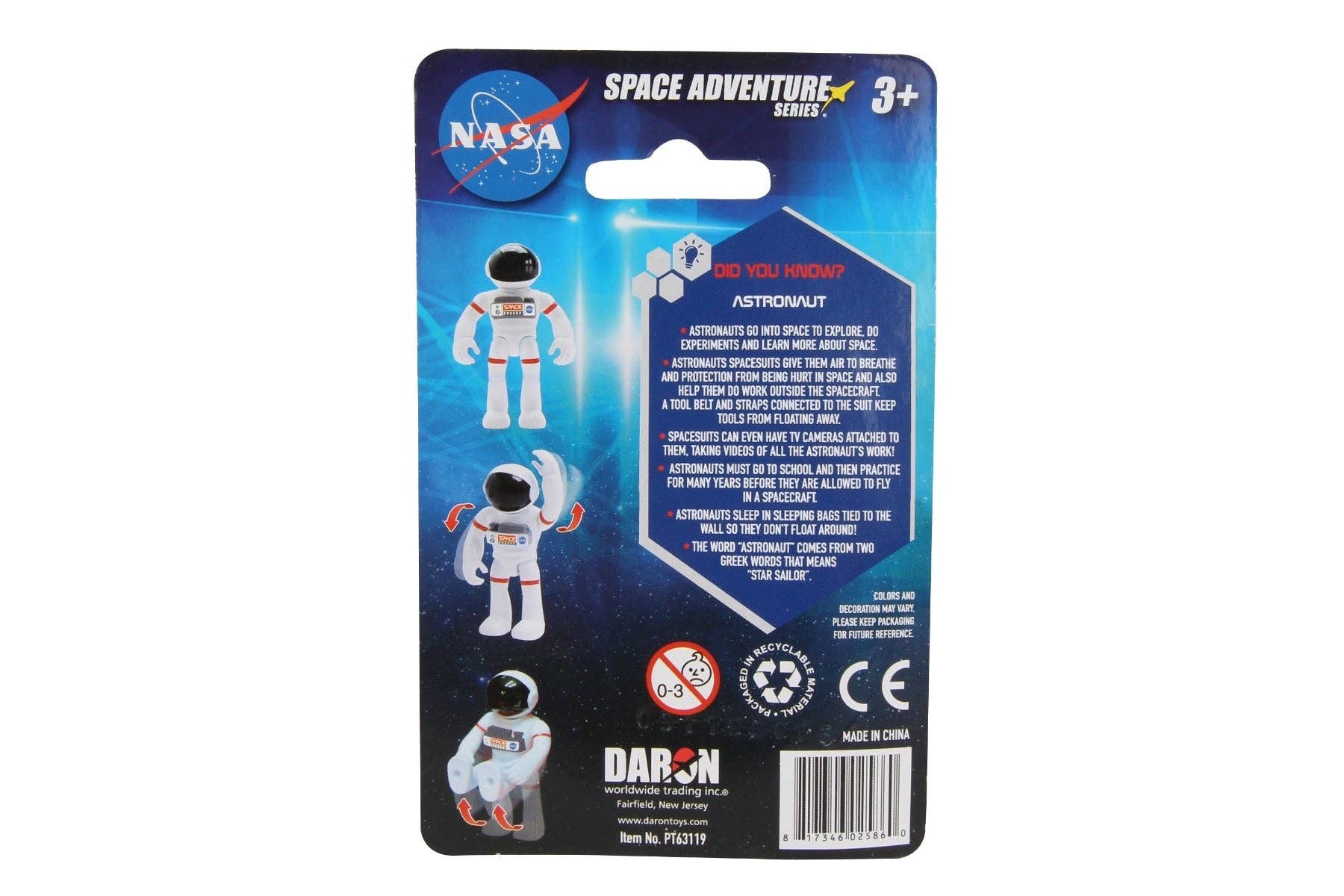 Daron Worldwide Trading - Wholesale Figurine Toy - Kids - SPACE ADVENTURE ASTRONAUT FIGURE ASST3