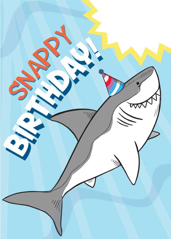 Paper House Productions - Wholesale Birthday Card - Shark Bite Birthday Card0