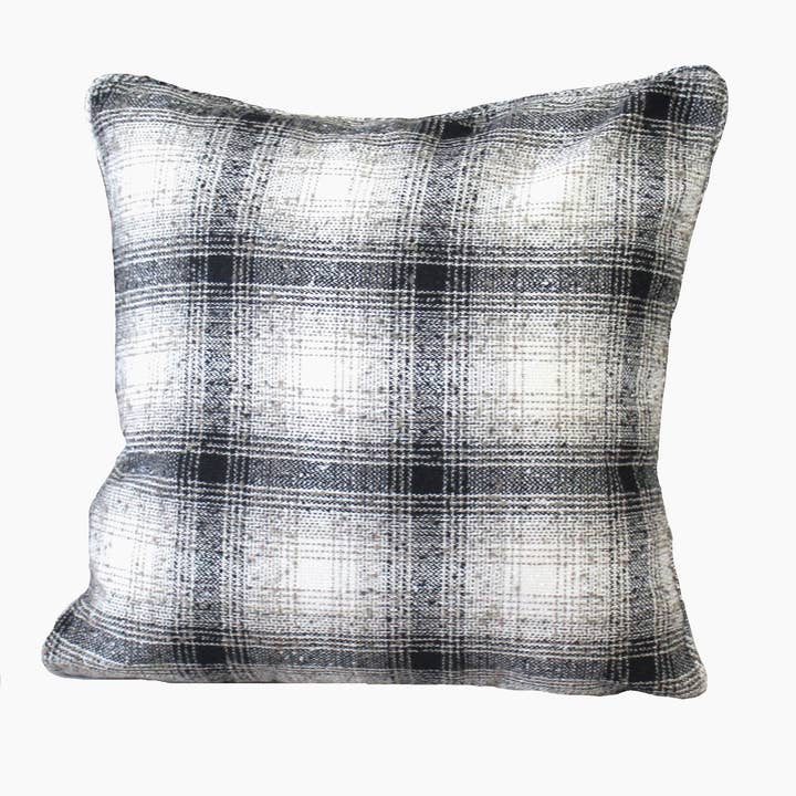 Wool Tartan Plaid Pillow for wholesale by Kozify Decor Inc