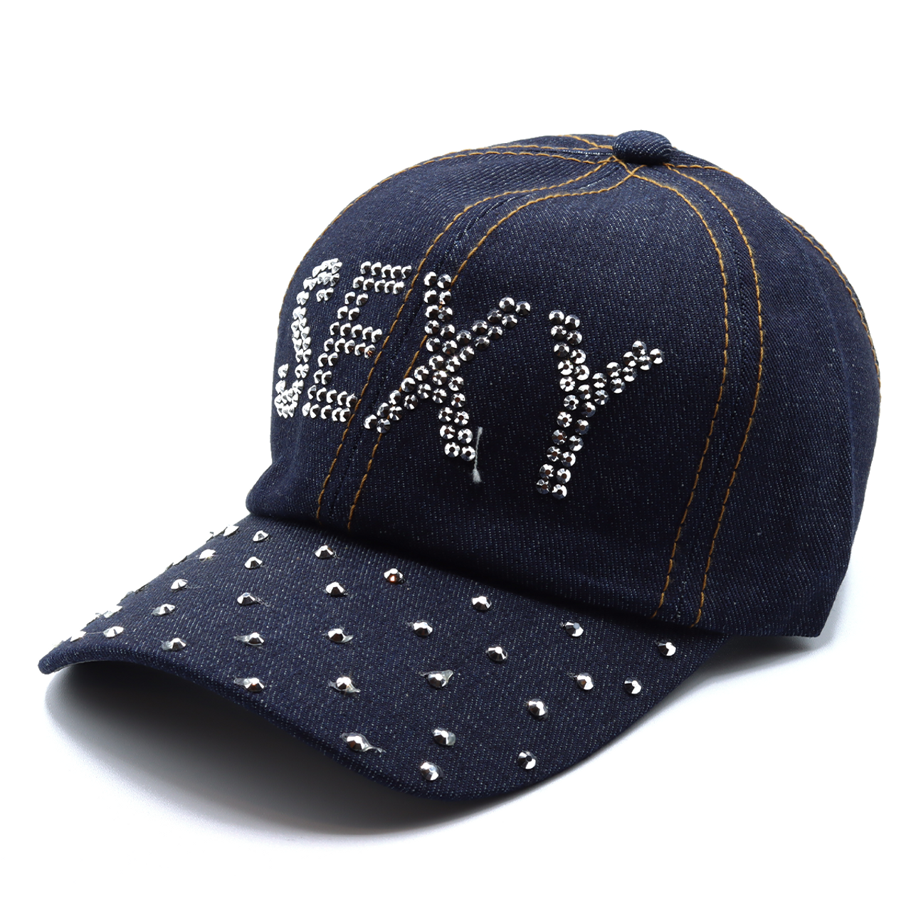 Selini New York - Wholesale Baseball Cap - Women's - 12pcs Assorted Bling Studs Cap - CP94ASST-B5
