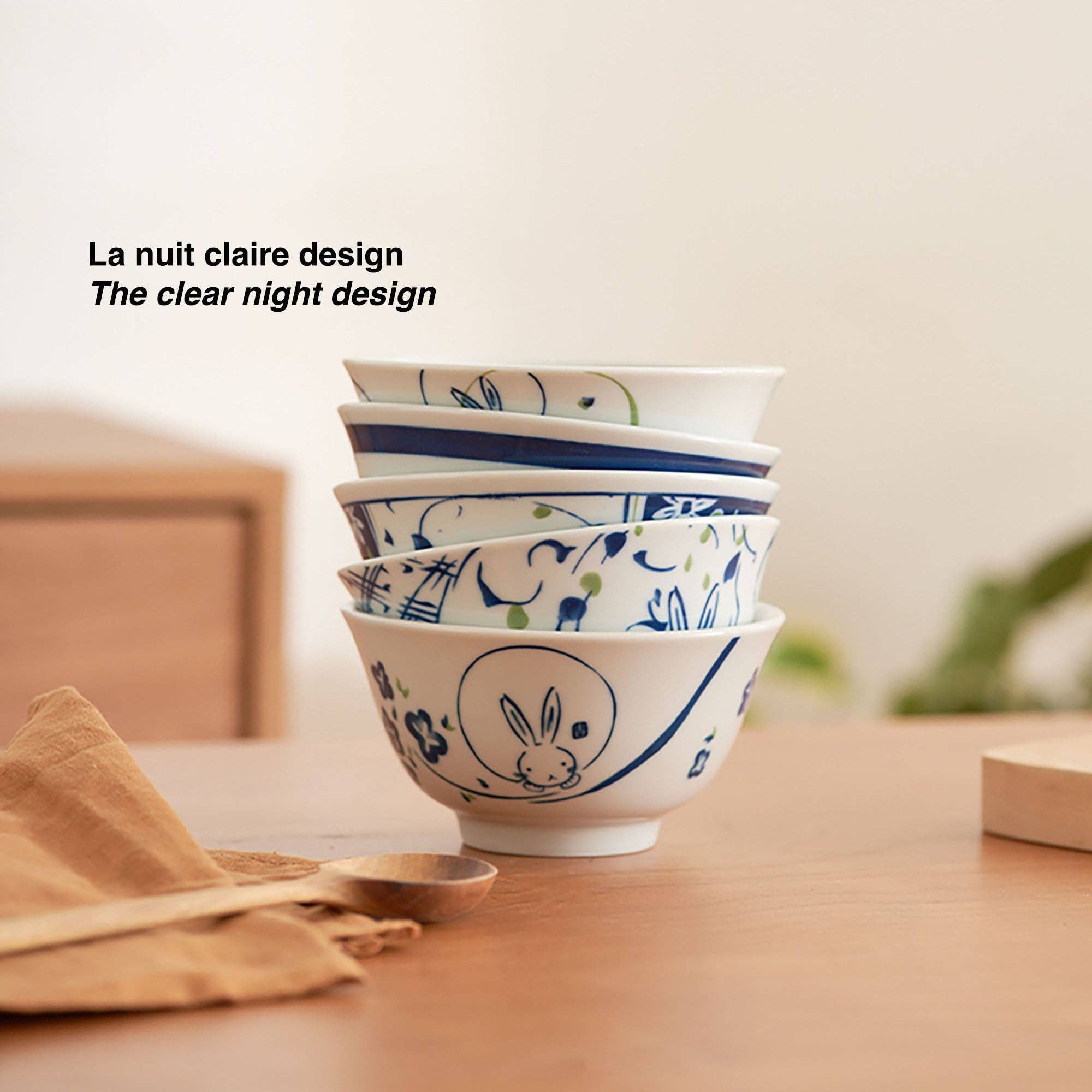 MinoCraft - Wholesale Bowl - Rice bowls with cute rabbit design1