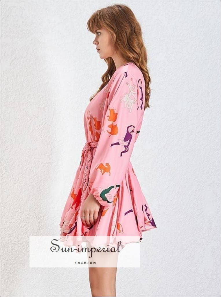 Print  Tia Dress in Worship - Women Spring A-line Tie Dye Dress for wholesale on Faire5