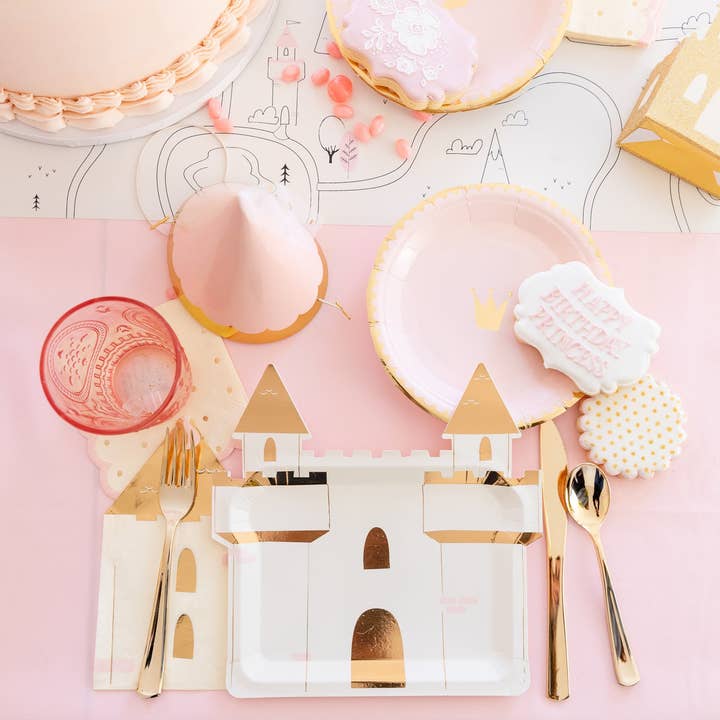 My Mind’s Eye - Wholesale Disposable Napkin - PRC839 - Princess Castle Shaped Guest Napkin1