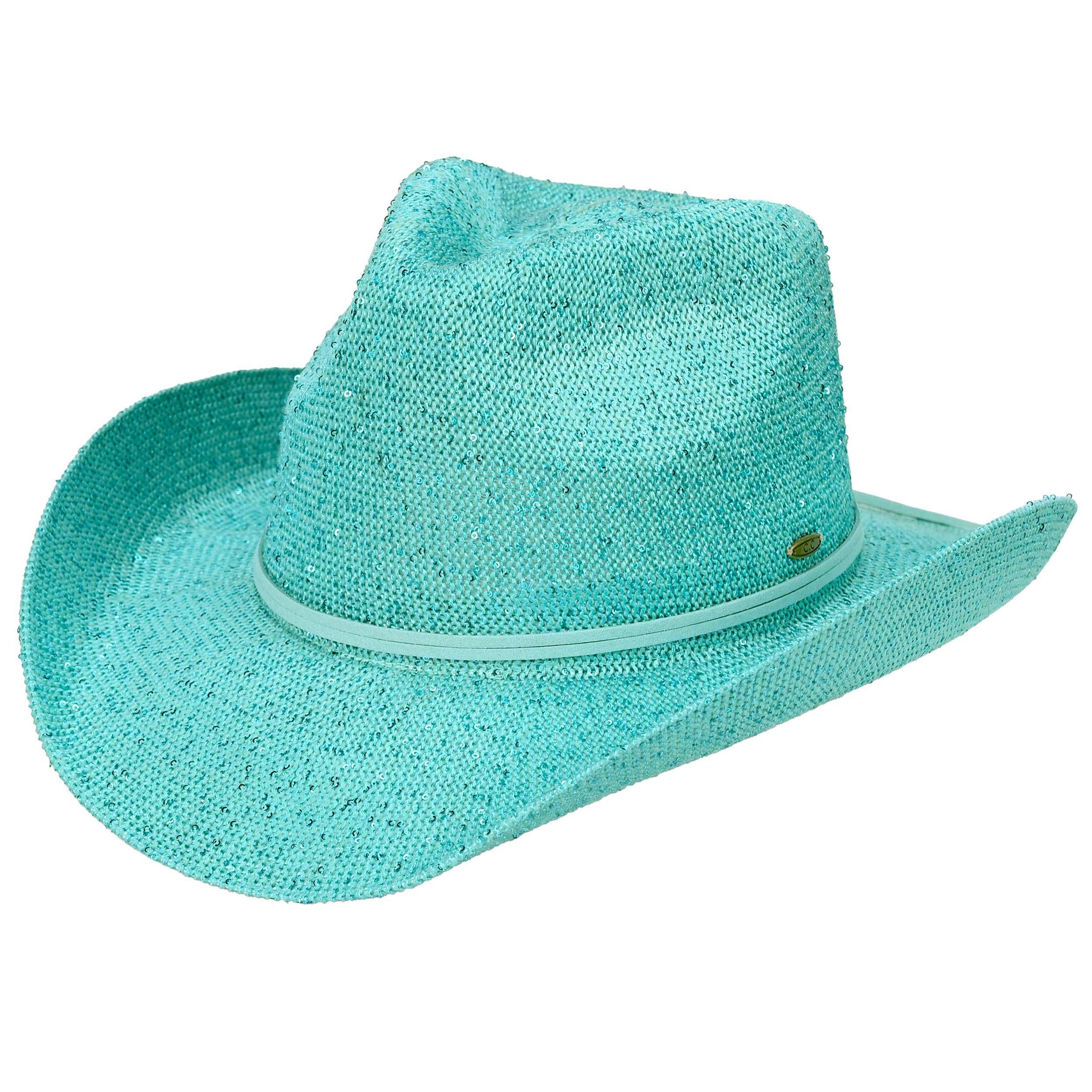 Hana - Vendita all'ingrosso Cappello da cowboy - Donna - Cappello da cowboy con paillettes C.C23