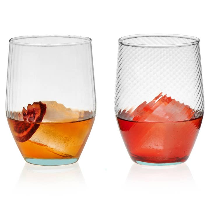 Libbey Prologue Luna Handblown Curved Tumbler Glasses for wholesale by Libbey