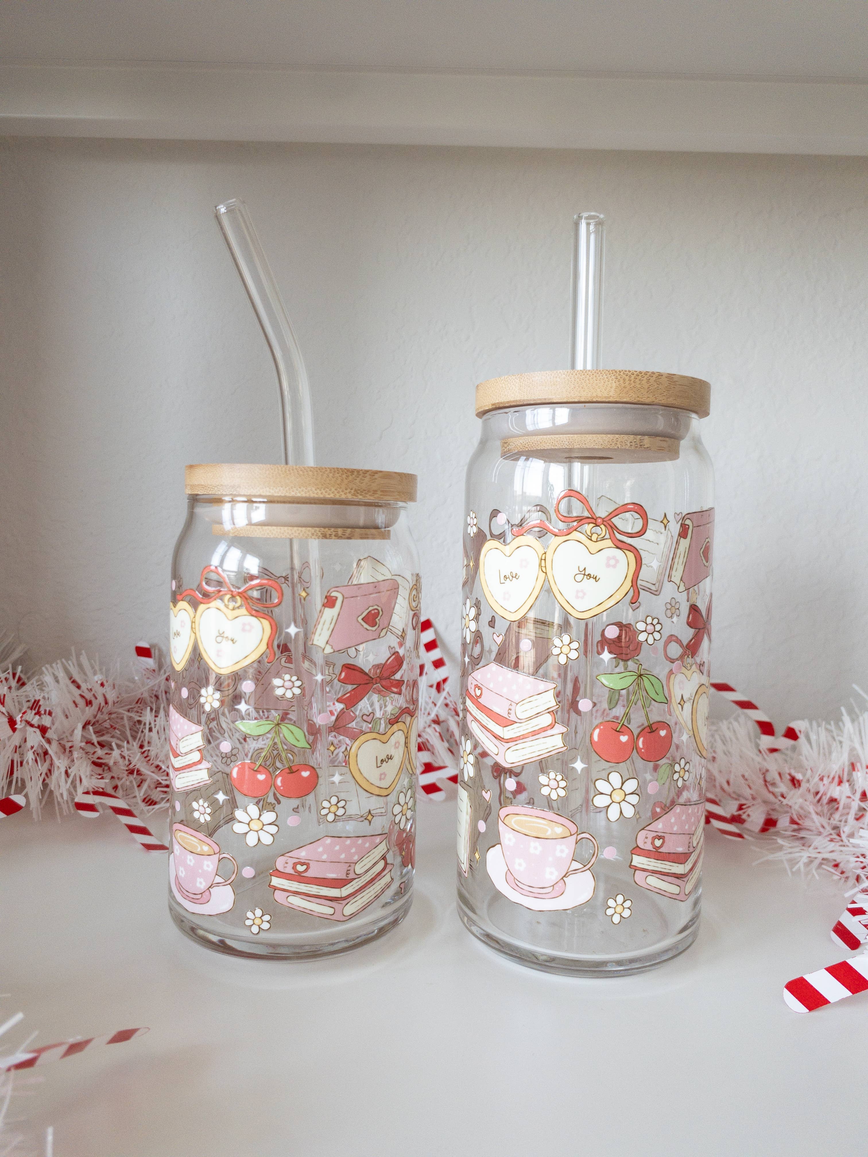 Be Bold Stay Bold – wholesale Drinking glass/cup – Pink Romance Glass Cup, Bookish Glass Cup1