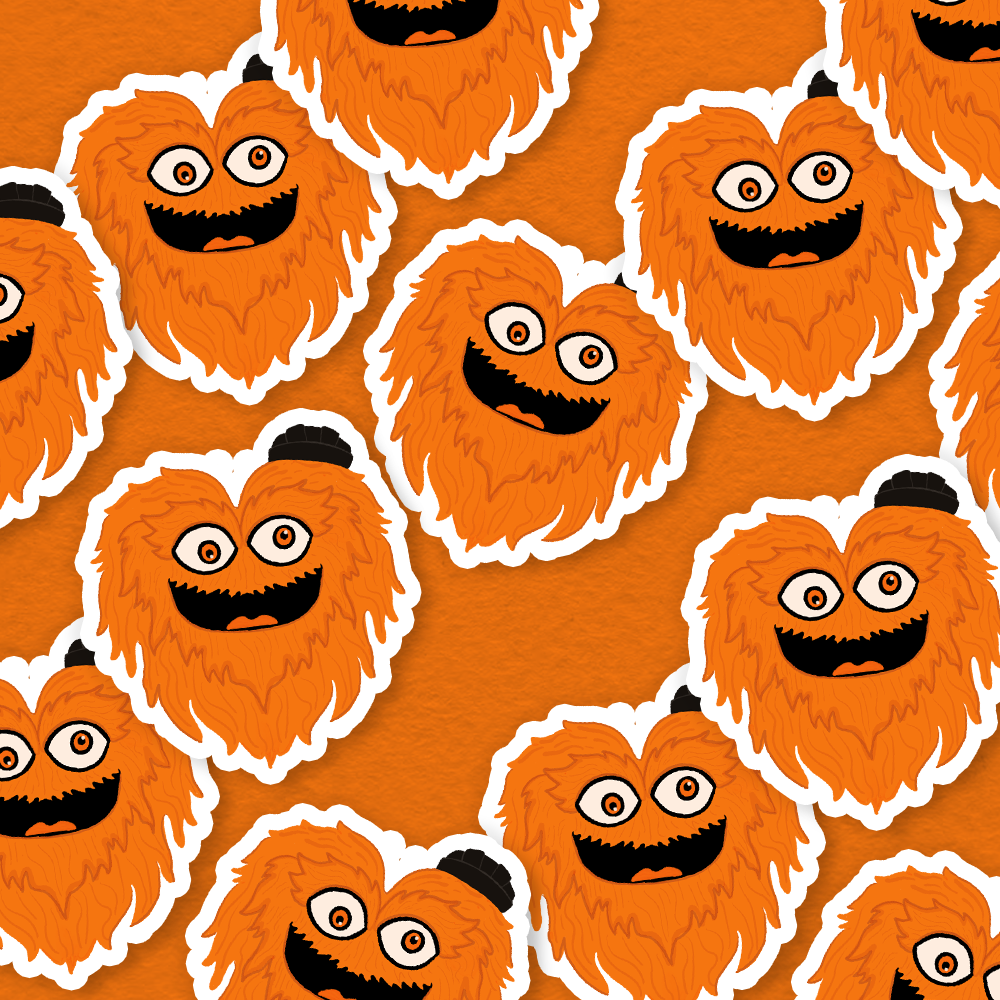 Parcel Island - Wholesale Sticker - Gritty Love Philadelphia Flyers Hockey Cute Vinyl Sticker2