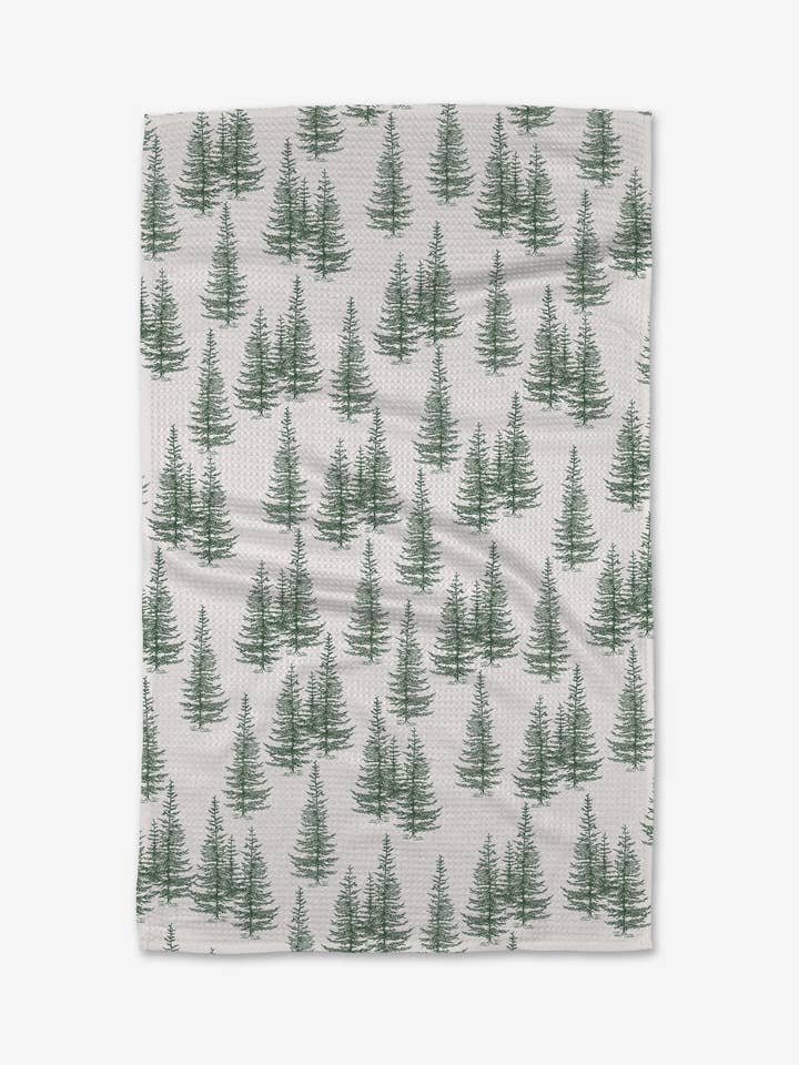 Christmas Forest Tea Towel for wholesale by Geometry