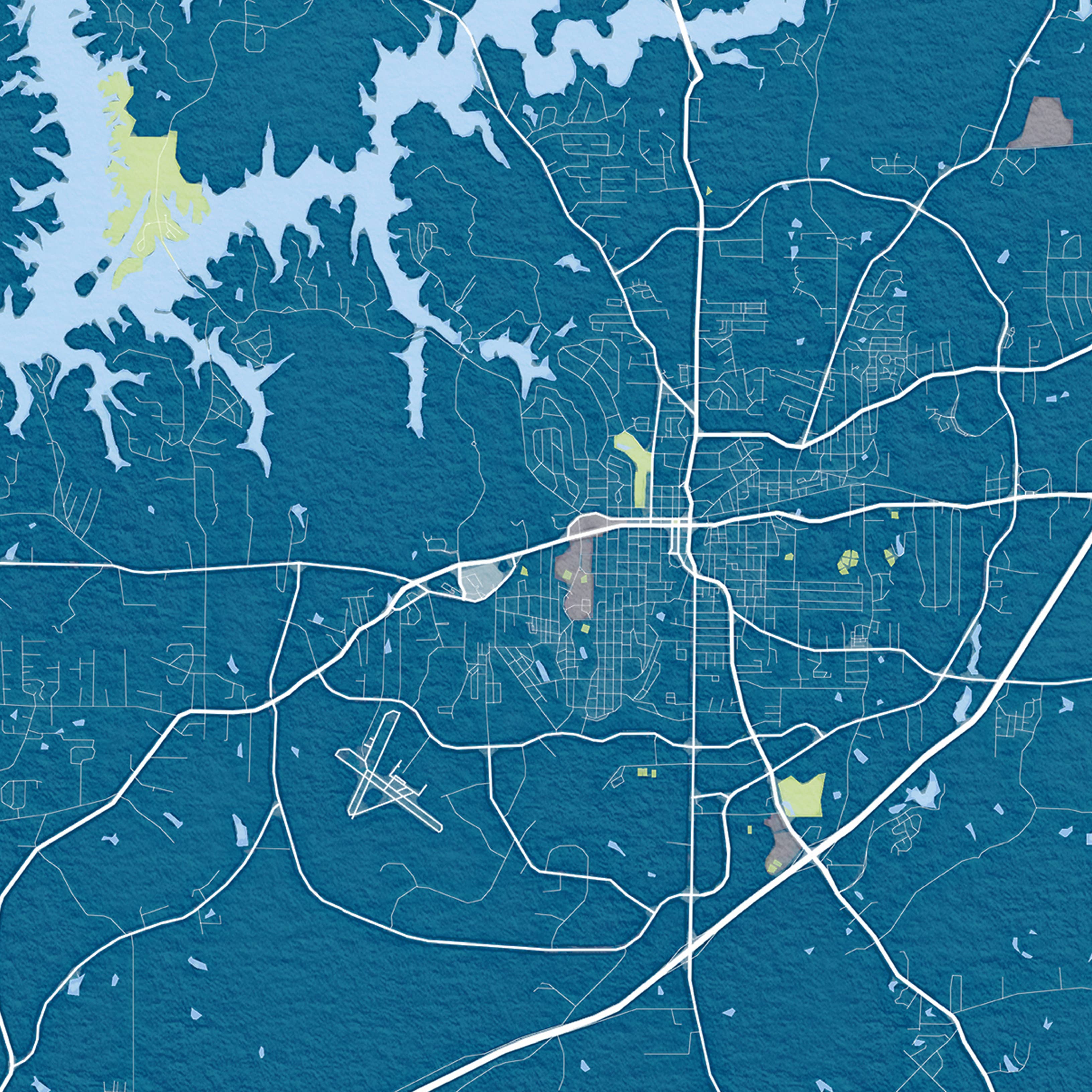 Sparks House Co. - Wholesale Coasters - Lagrange Georgia coasters, watercolor city map coaster set16