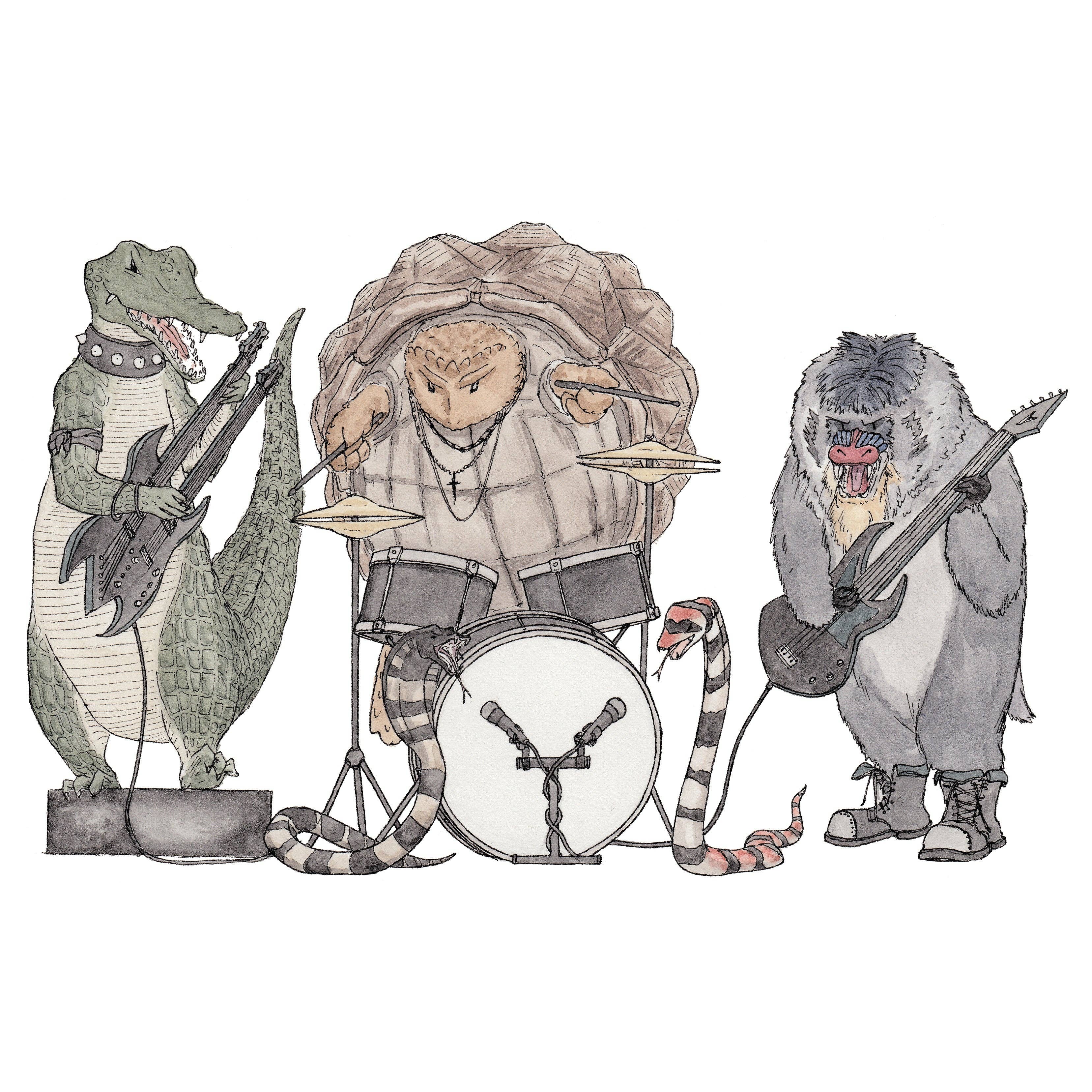 Erlenmeyer Art - Vente Carte de vœux classique - The Rockers - Carte de vœux1