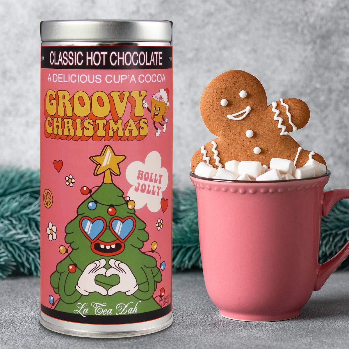 The Tea Can Company - Wholesale Hot Cocoa Mix/Kit - Classic Hot Chocolate - Groovy Christmas 1
