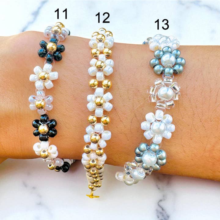 Soul Charms - Wholesale Beaded Bracelet - Japanese Miyuki Beaded Flower Bracelet2