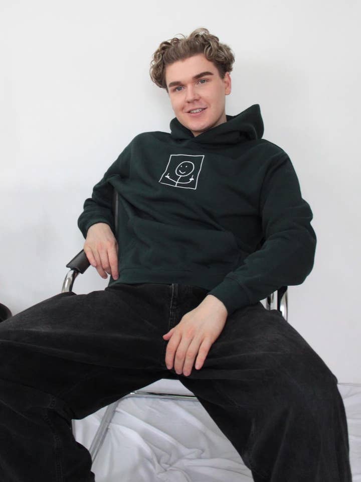 Stickman - Forest Green Jumper Hoodie for wholesale by Sara's threads