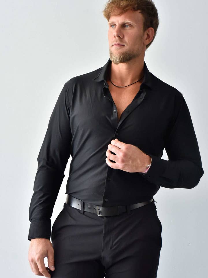 FLAT TERRAIN ATHLETIC FIT DRESS SHIRT for wholesale by AL22D ®( pronounced Altitude)