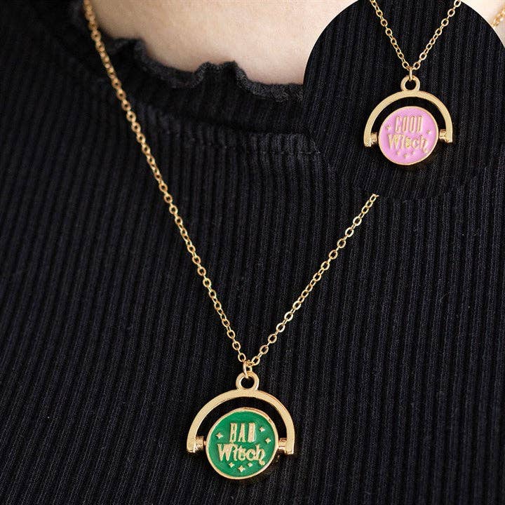Something Different Wholesale – wholesale Pendant/charm necklace – Which Witch Are You? Spinning Necklace1
