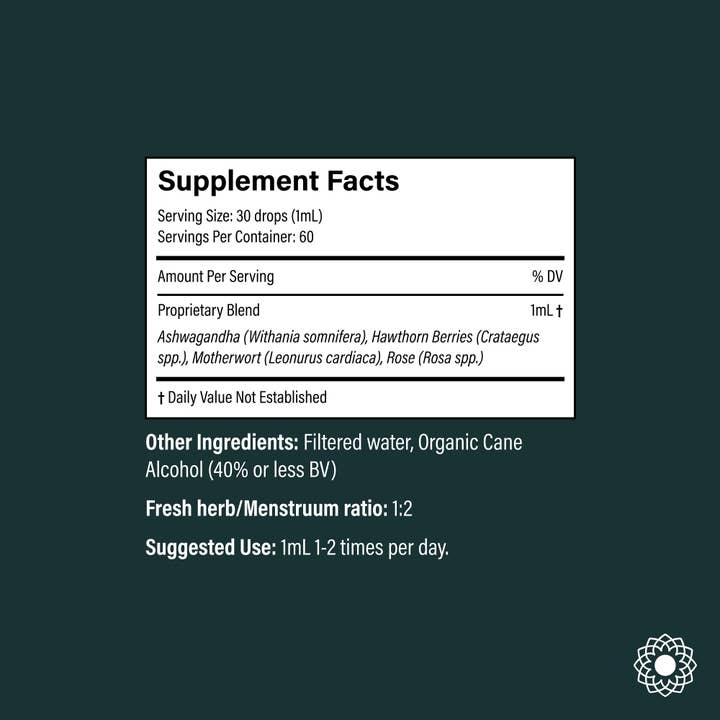 Portland Ashwagandha Farm - Wholesale Tincture - Lionheart Blend - Fresh Spagyric Tincture