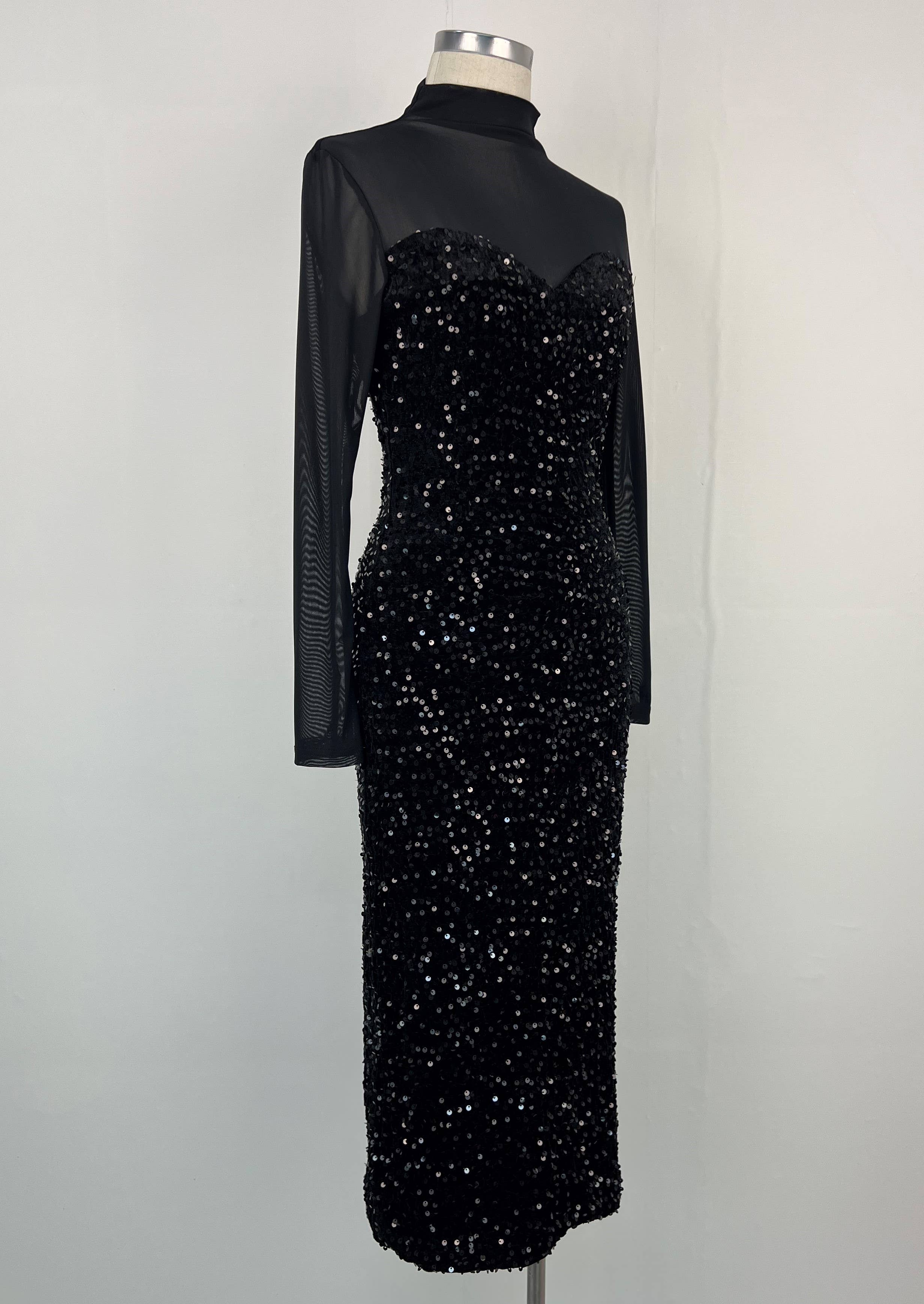 aikha - Venta al por mayor Vestido de fiesta - Mujer - Vestido de lentejuelas (02-3571)4