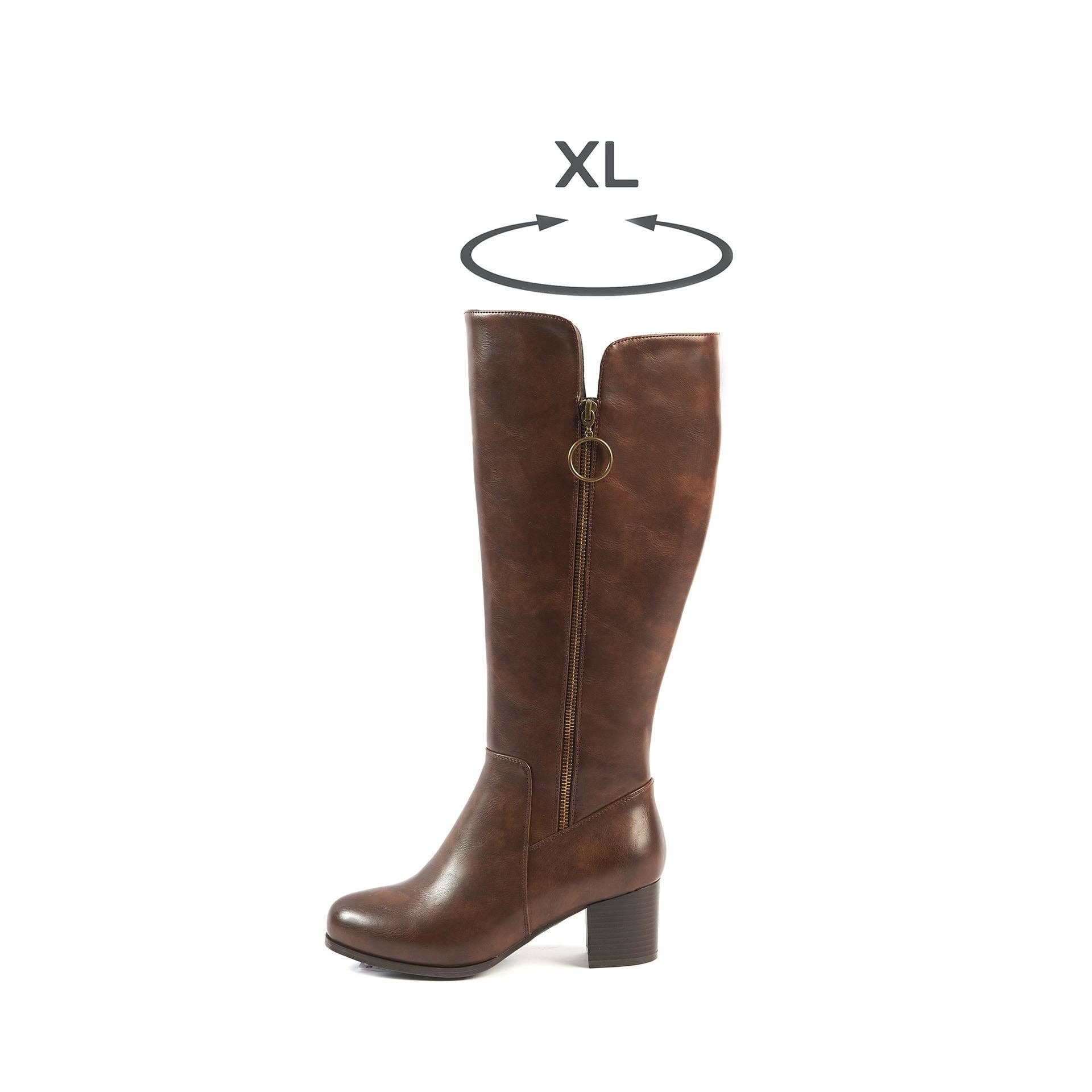 Gabylou - Wholesale Boots - Women's - XL boots for wide calves - Pomelo model13
