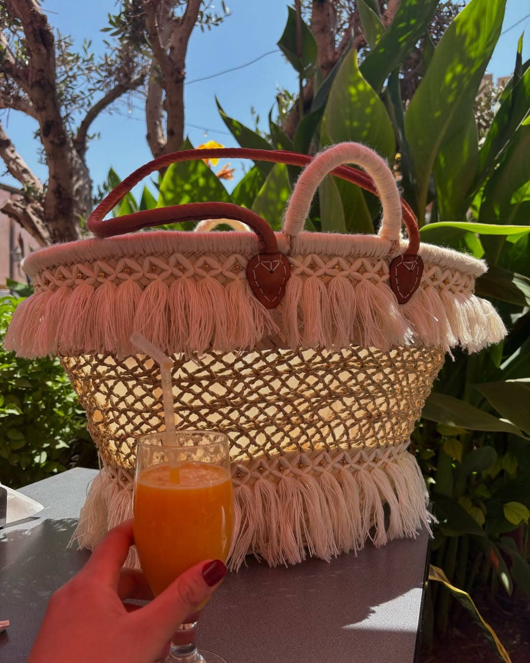 craftberber - Wholesale Beach Bag - Handwoven Straw Tote – French Market Basket with Tassel2