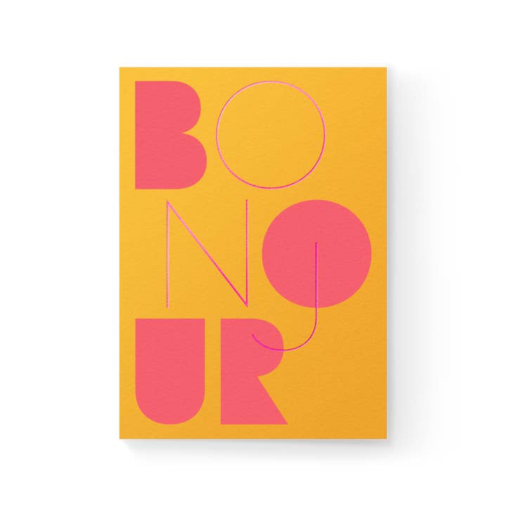 Tarjeta doblada Bonjour Blank A6 para venta al por mayor de Dear Beni