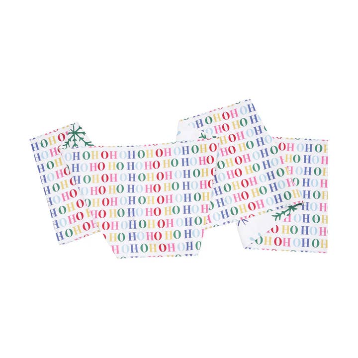 carol & frank - Wholesale Table Runner - Christmas Boho Snowflake Ho Ho Ho Table Runner1