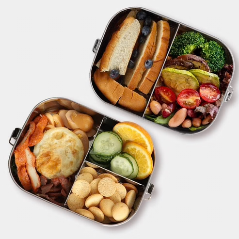 Goodly Gosh - Wholesale Lunch bag/box - Small Stainless Steel Bento Box | 800ml | Removable Divider 3