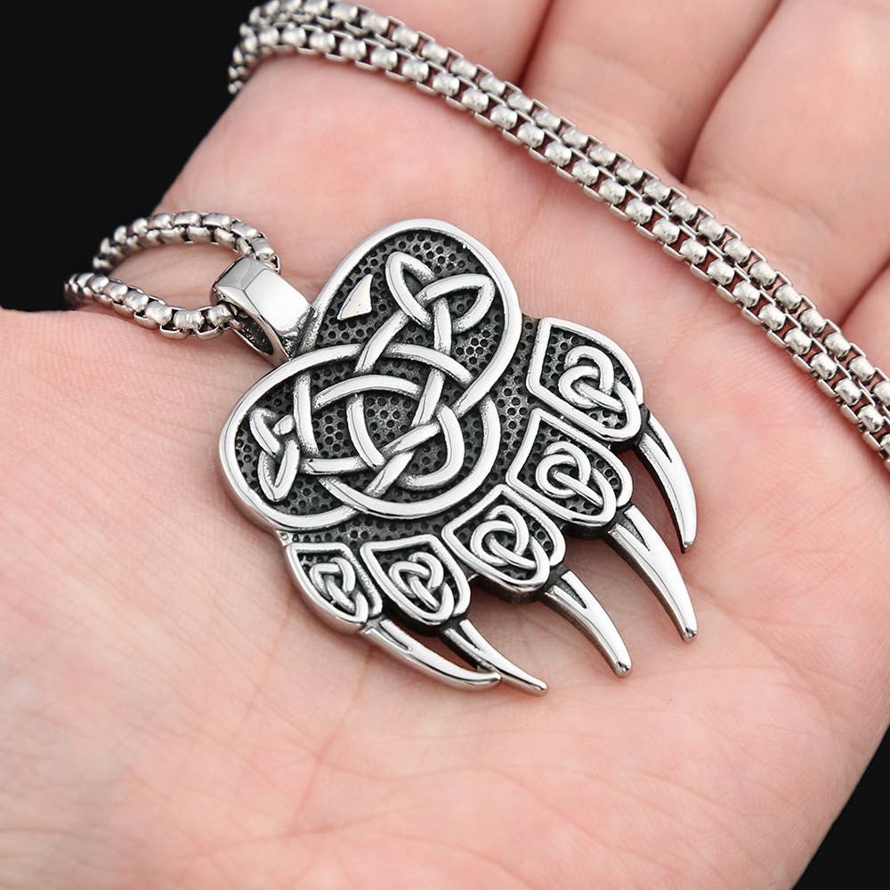 Gemcohub - Wholesale Pendant/Charm Necklace - Viking Style Hip Hop Bear Claw Necklace2