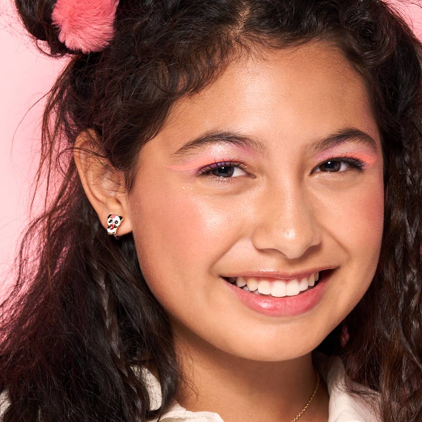 Girl Nation - Wholesale Earrings - Kids - Panda Love Cutie Stud Earrings4