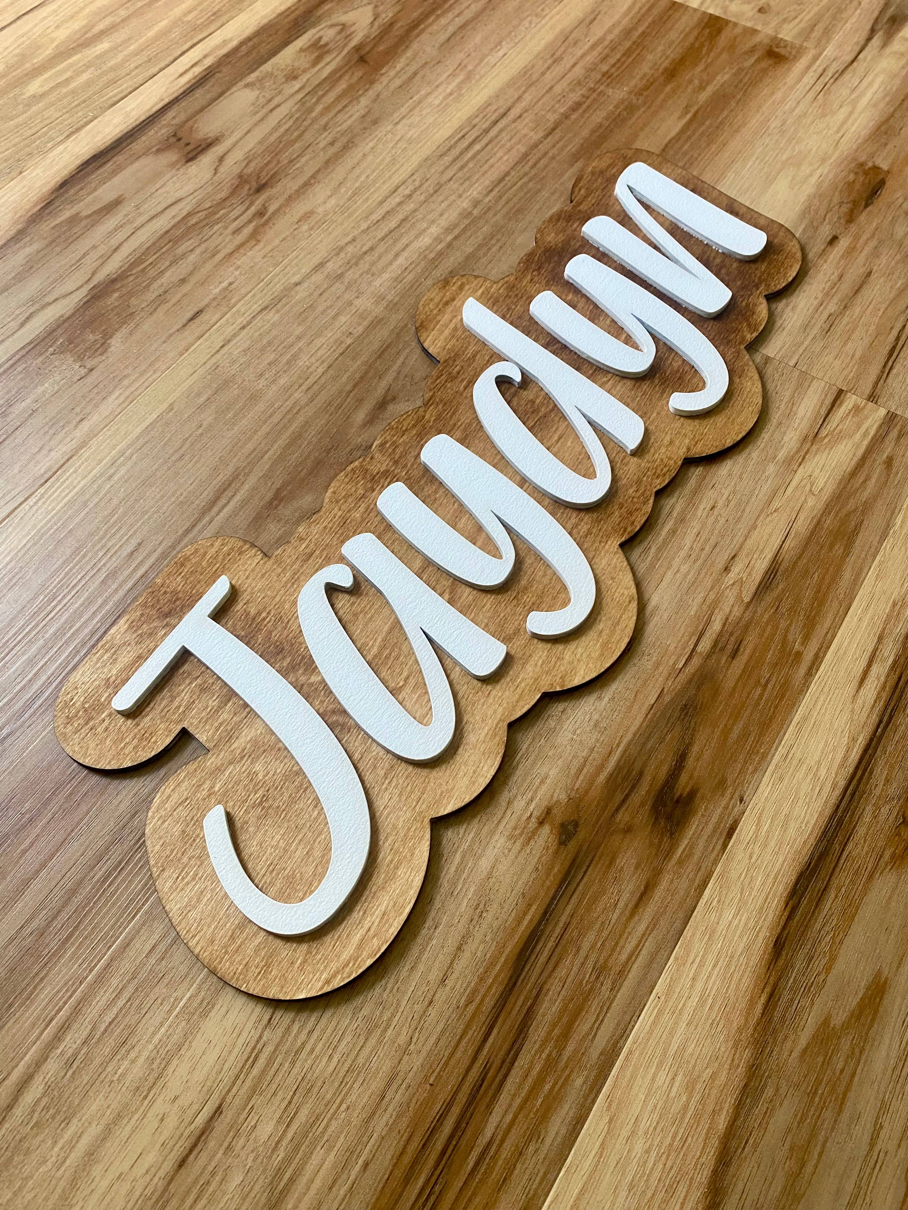Munsell Made - Wholesale Sign - Custom Wood Sign - Child's or Baby's Name Sign1