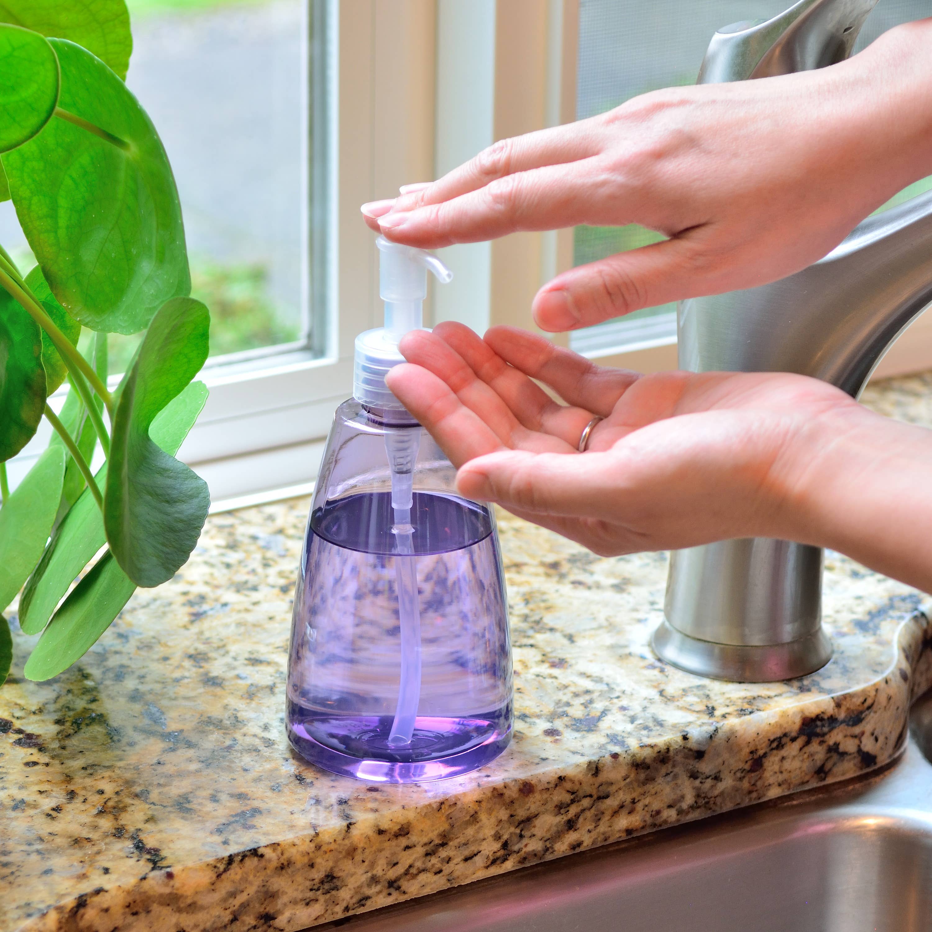 Youngever - Wholesale Soap dispenser - Youngever 6 Pack 12OZ Empty Plastic Pump Bottles - Rainbow2