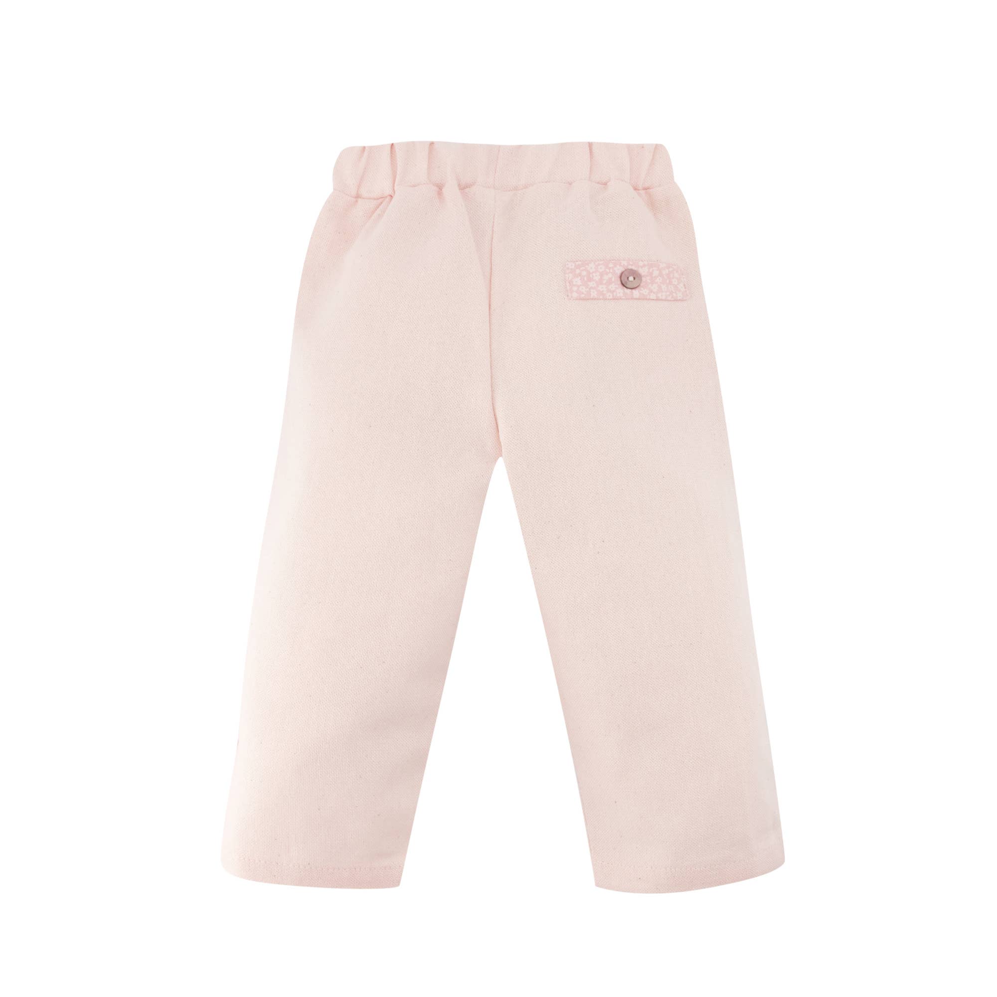 LES ENFANTINES - Wholesale Top & Pant Set - Kids - Pink canvas weasel pants1