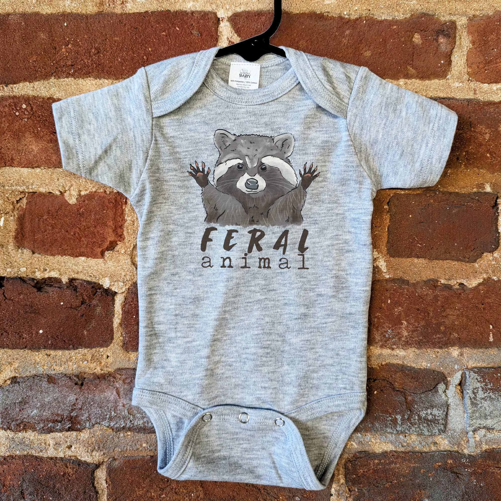 Barefoot Baby - Venta al por mayor Body sin pies - Bebés - Ropa para bebé niño Woodland Raccoon Outdoor «Feral Animal»7