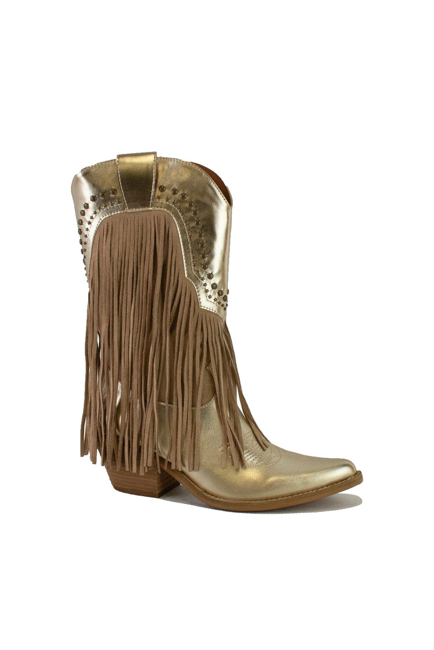 BEAST FASHION - Wholesale Cowboy Boots - Women's - ADELA-38 Fringe Western Boots5