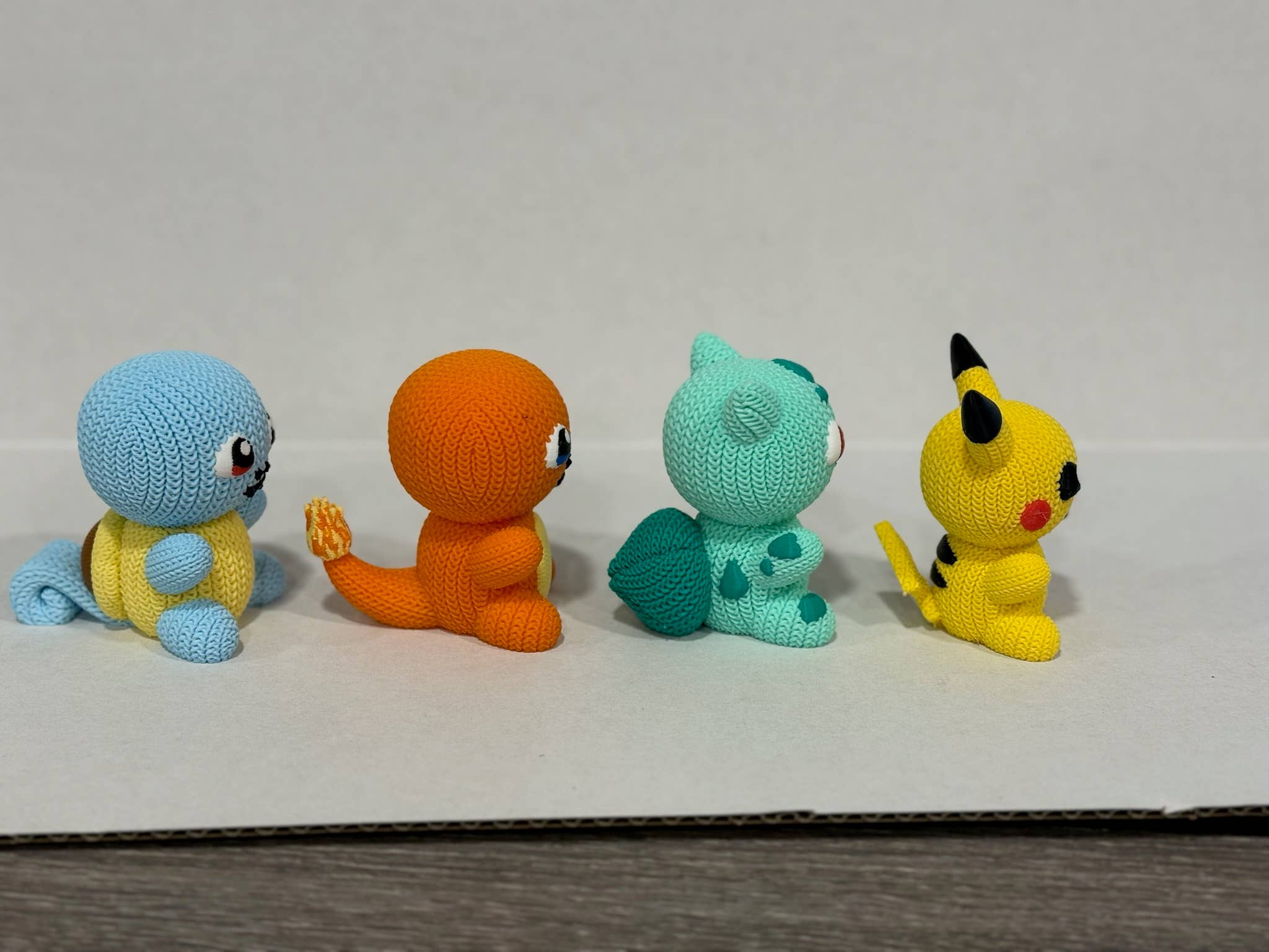Upstate Design Decor – wholesale Decorative figurine – Pokemon Figures, 3D Printed Knitted texture, Single or Set5