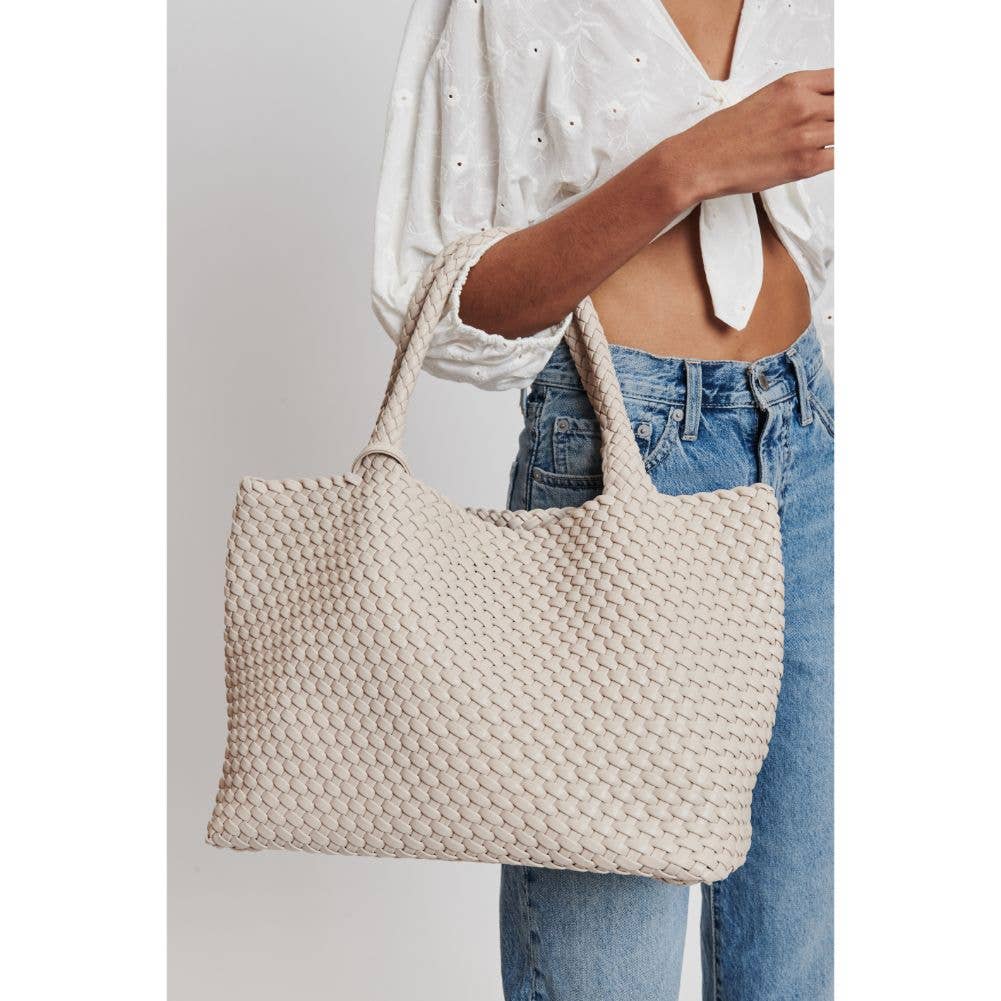 Moda Luxe - Vendita all'ingrosso Borsa tote - Donna - Borsa tote intrecciata in pelle vegana Solana11