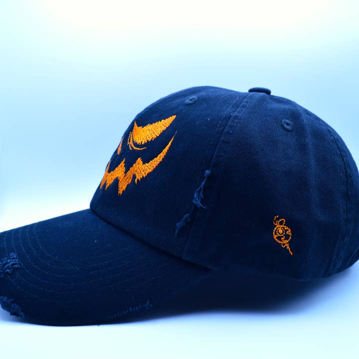 Thread By Dawn - Wholesale Baseball Cap - Unisex - Jack O' Lantern Embroidered Baseball Hat4