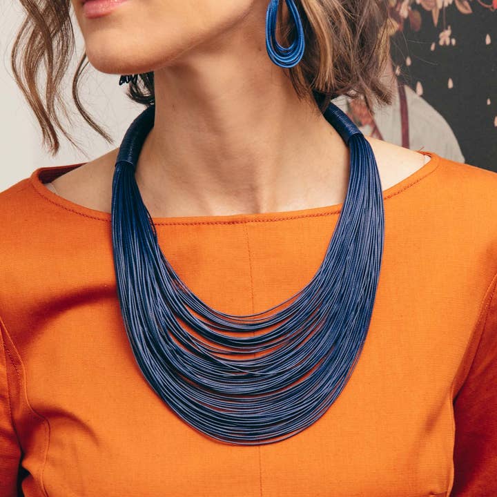 ZENZII Jewelry - Wholesale Choker/Collar - Layered Leather Rope Collar Necklace2