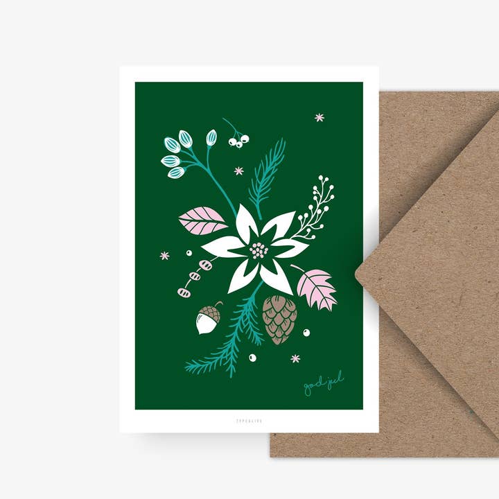 Postcard/God Jul No. 3 for wholesale by typealive