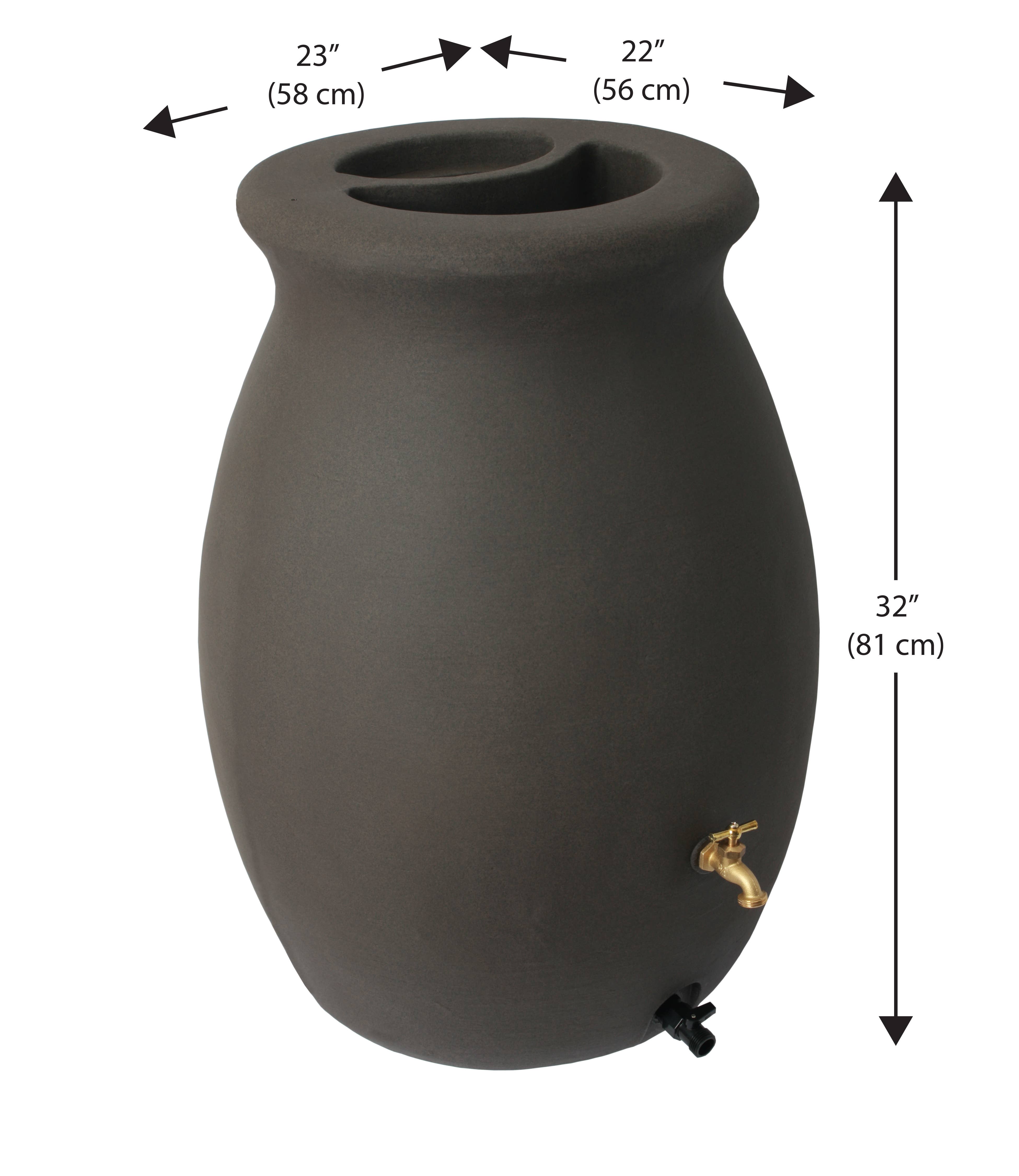 Algreen - Wholesale Outdoor Ornament/Decor - Castilla 50 Gallon Flat Back Rain Barrel21