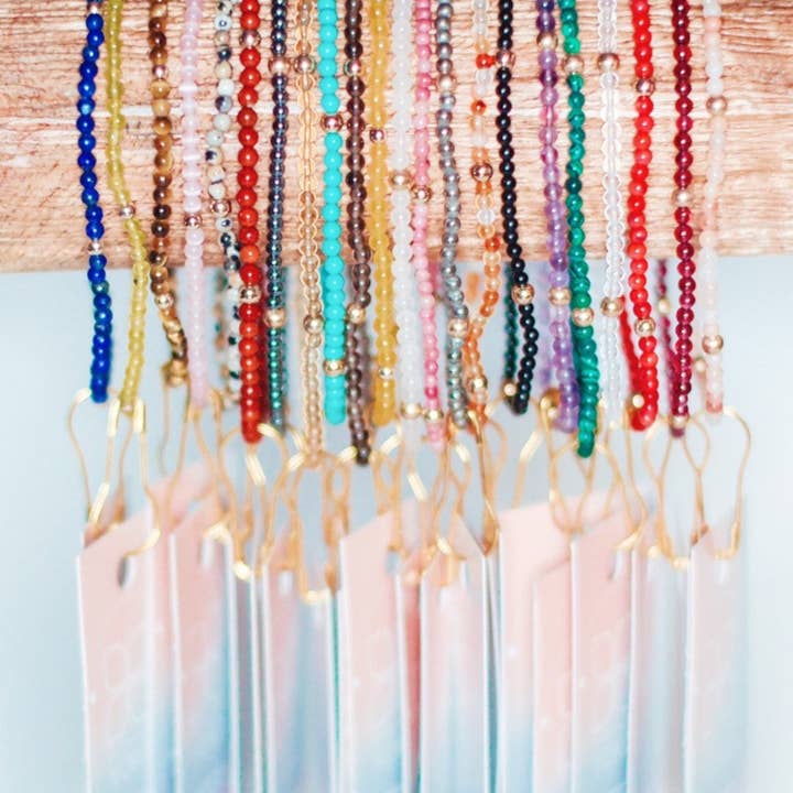 Wonder Bracelet - 2mm Gemstone Beads & 14k Gold Filled for wholesale by You Can Call Me YOKO LLC