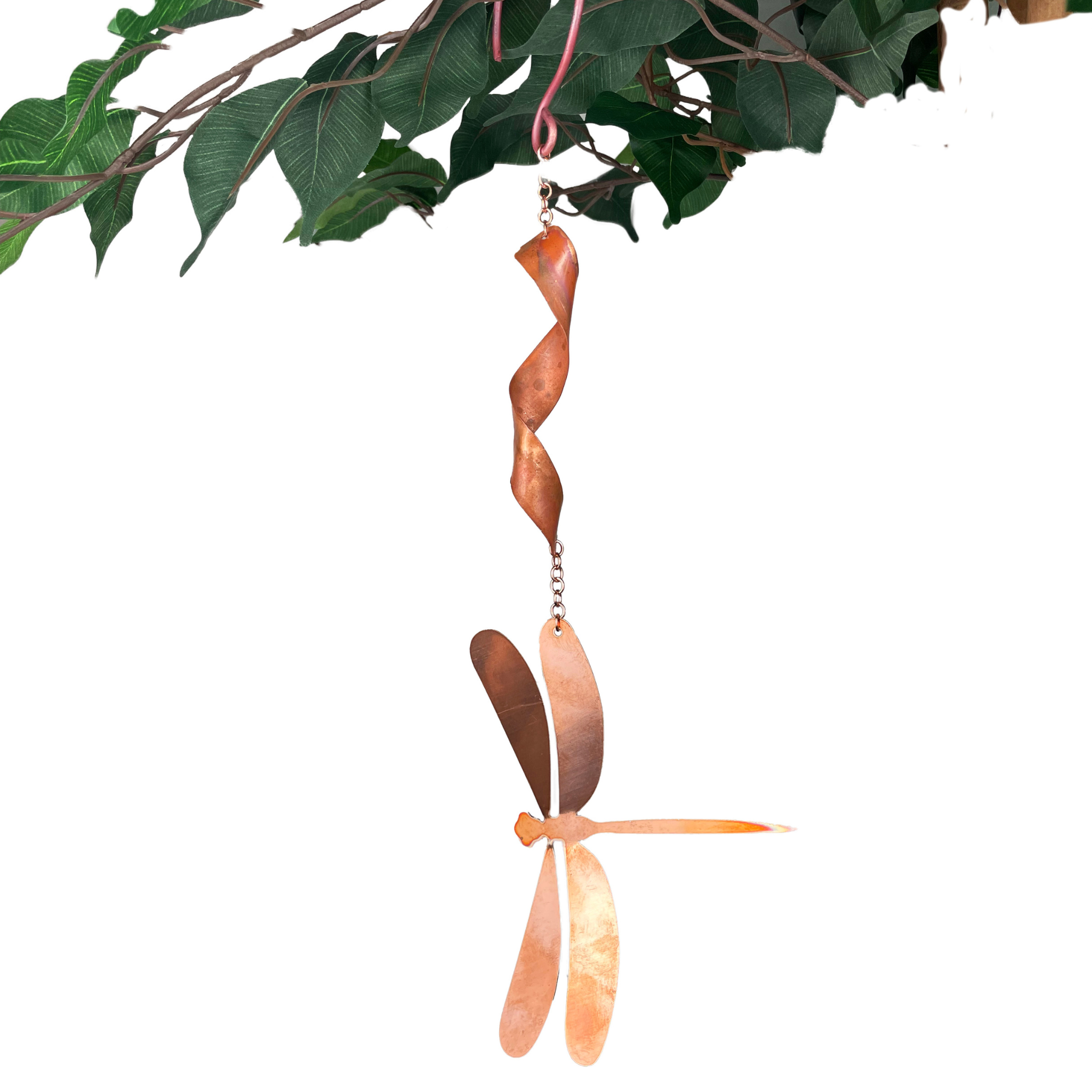 Clever Goods by Annabelle Noel Designs - Venta al por mayor Molinillos de viento - Grandes espirales de cobre natural - Mariposa o libélula1