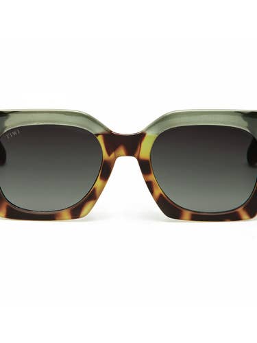 solglasögon Grön Sköldpadda/Grön med gröna gradalinsers för wholesale av TIWI