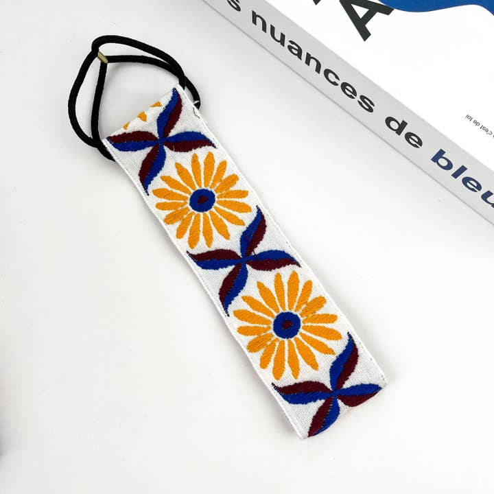 TheDivaSoap - Wholesale Fashion Headband - Women's - Boho Embroidered Knot Headband, Vintage Ethnic Style4