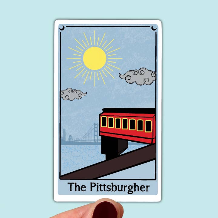 Waterproof Vinyl Tarot Pittsburghers Sticker for wholesale by Songbird Artistry