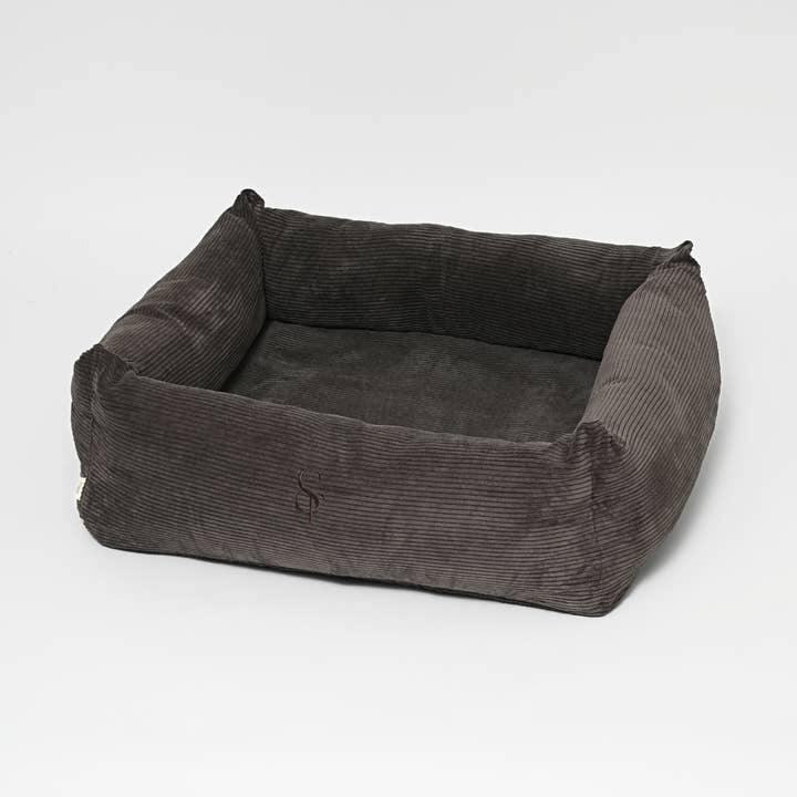 Vera Dog Bed | Dark Oak Corduroy for wholesale by Staey