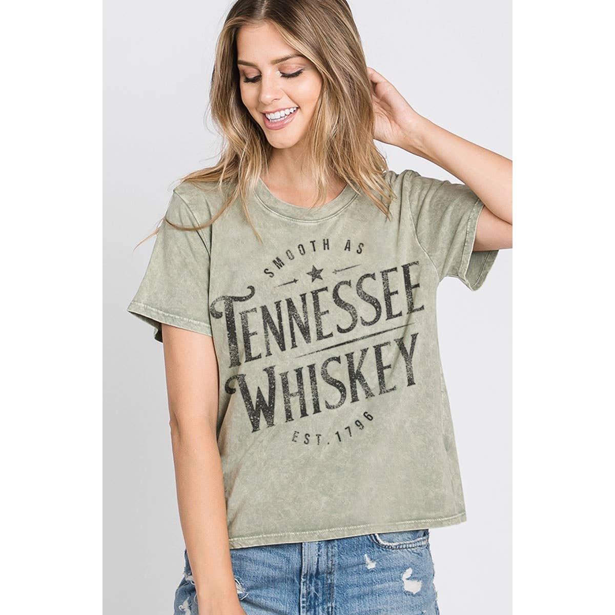 HRTandLUV - Vente T-shirt sérigraphié – femme - HAUT À IMPRIMÉ MINÉRAL TENNESSEE WHISKEY3