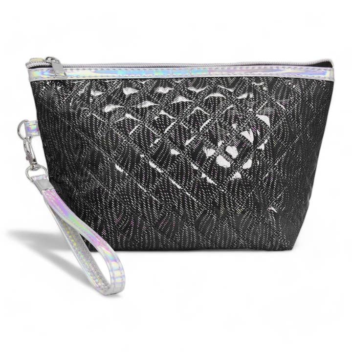 Queens Designs - Wholesale Makeup/Cosmetic Bag - Quilted Glossy Cosmetic Bags