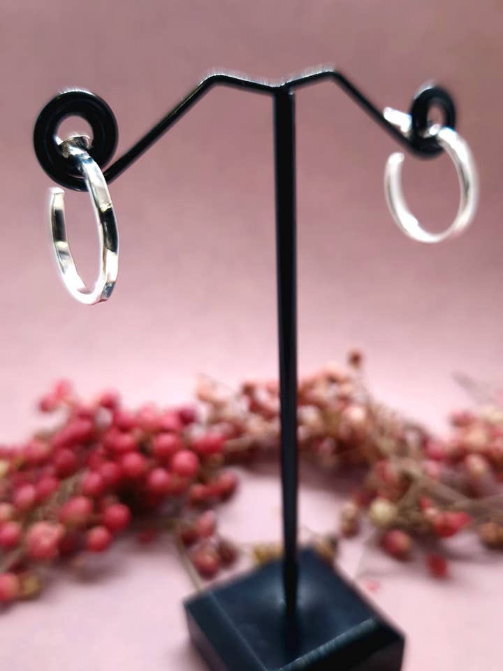 Hammered Hoop Studs for wholesale by Caerynys Shed Jewellery