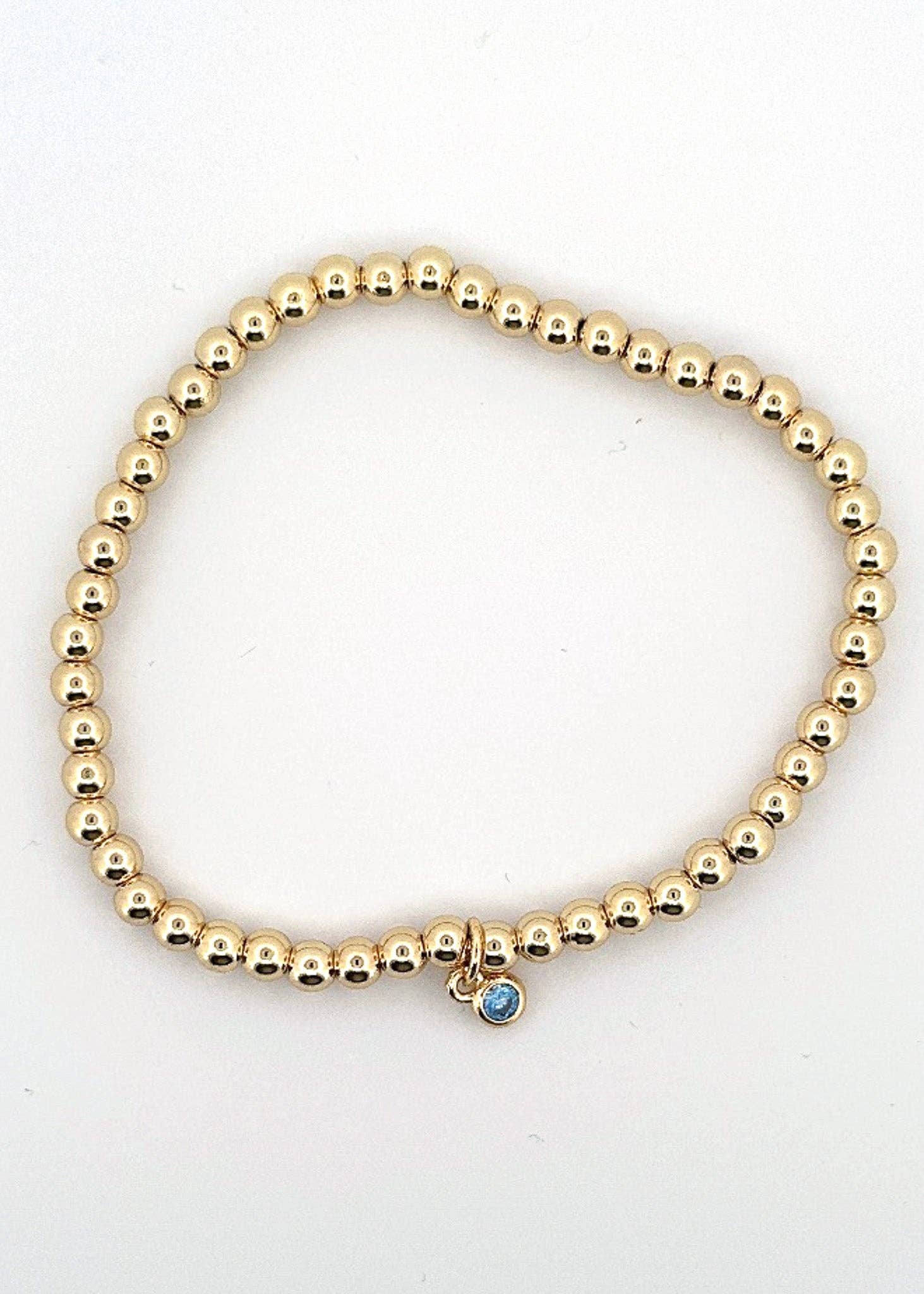 Nette Road Wholesale - Wholesale Charm/Dangle Bracelet - Tiny Crystal Charm Stretch Bracelet0